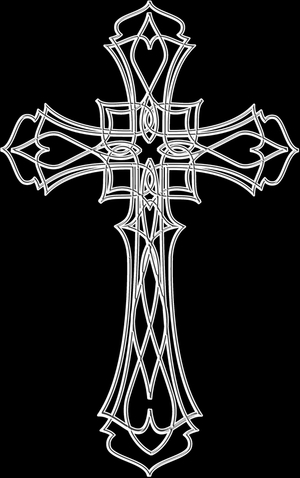 крест ажурный - картинки для гравировки